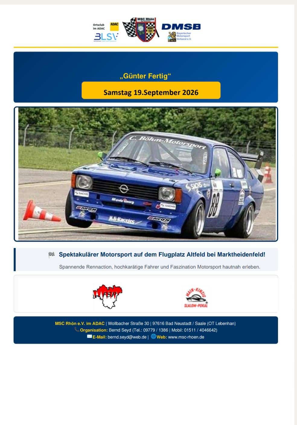 ADAC / MSC Rhön Flugplatz Slalom Altfeld